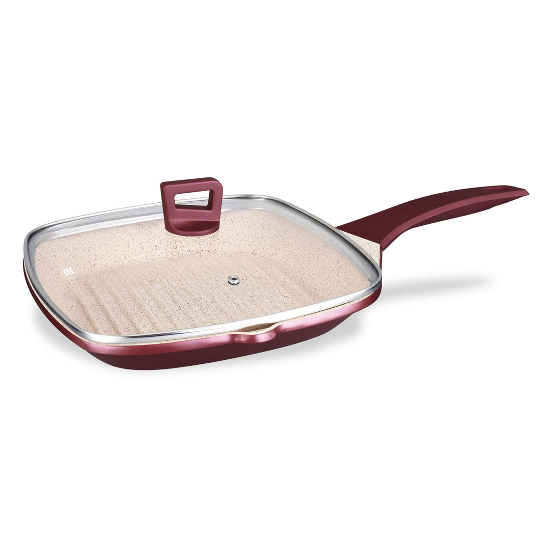 Dorsch Non-Stick Grill Pan with Lid – 28 cm