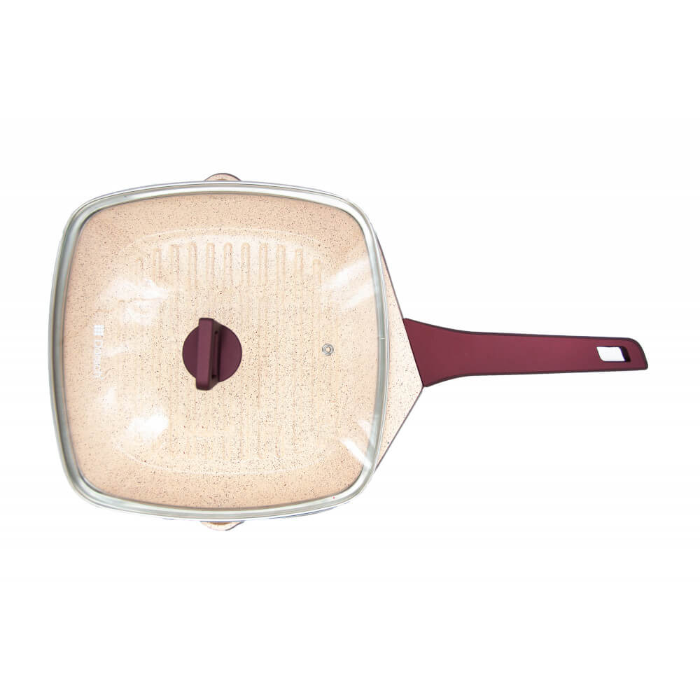 Dorsch Non-Stick Grill Pan with Lid – 28 cm
