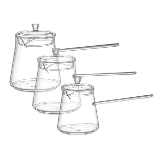 Glass MilkPot – Set of 3 sizes