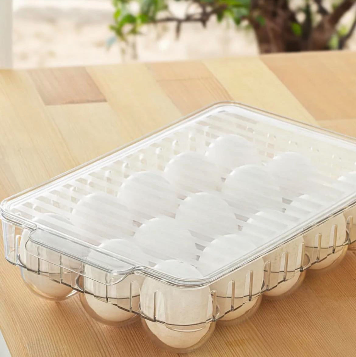 15 Compartment Egg Storage Box With Lid