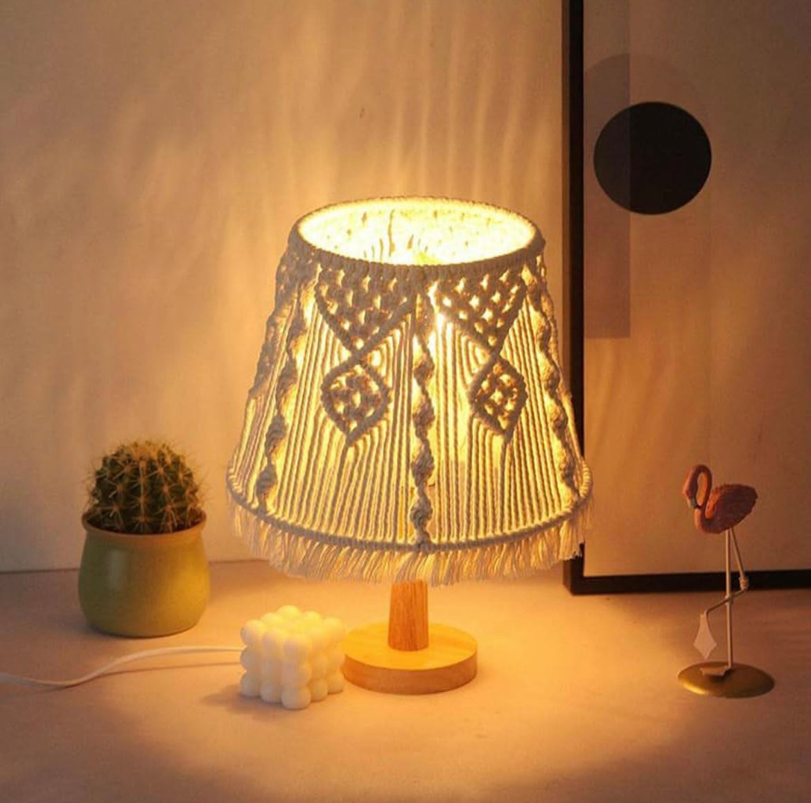 Chic Table Lamp Nordic Macrame Night Lamp