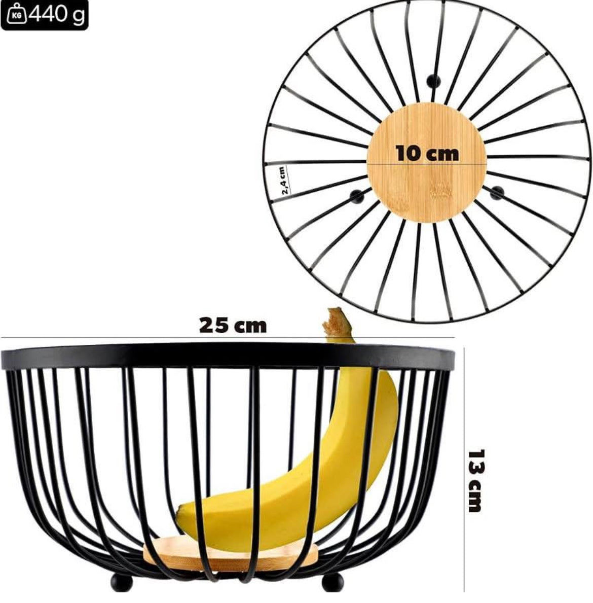Wire Metal Fruit Basket