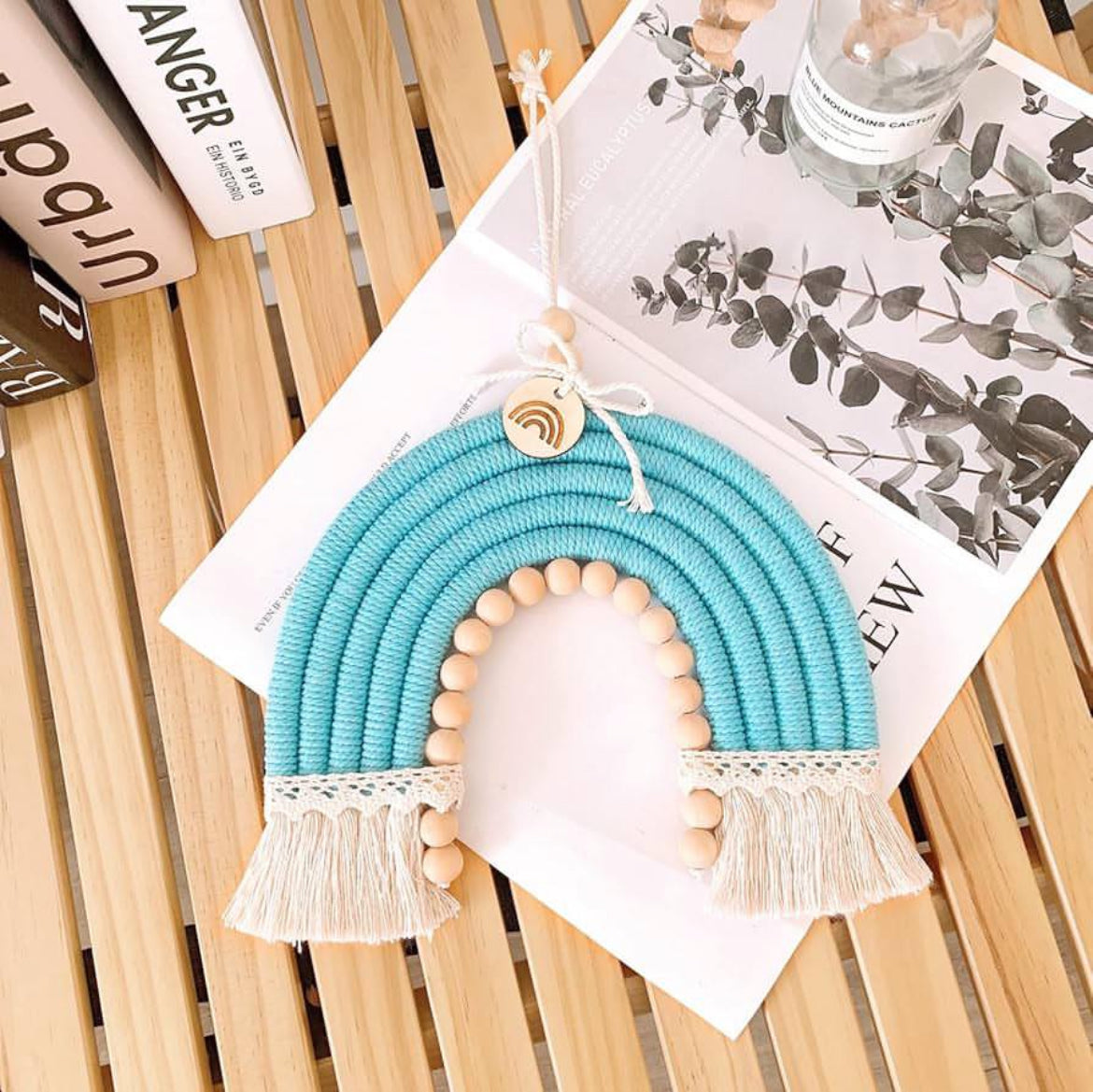 Macrame Rainbow Wall Hanging Decoration