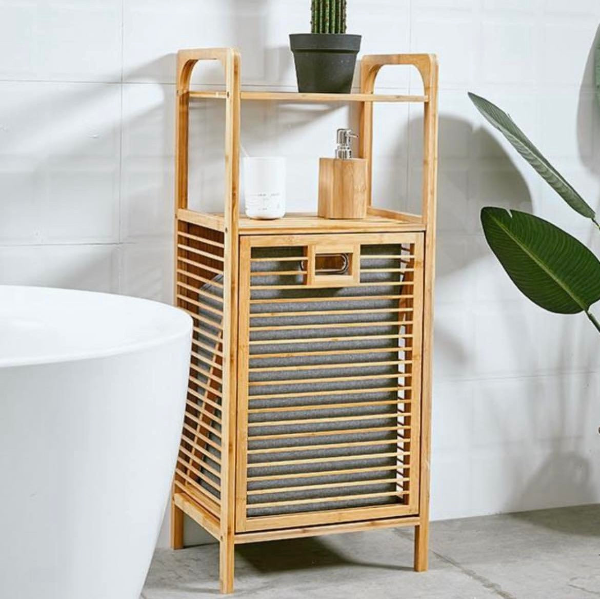 Laundry With 2-Tier Shelves