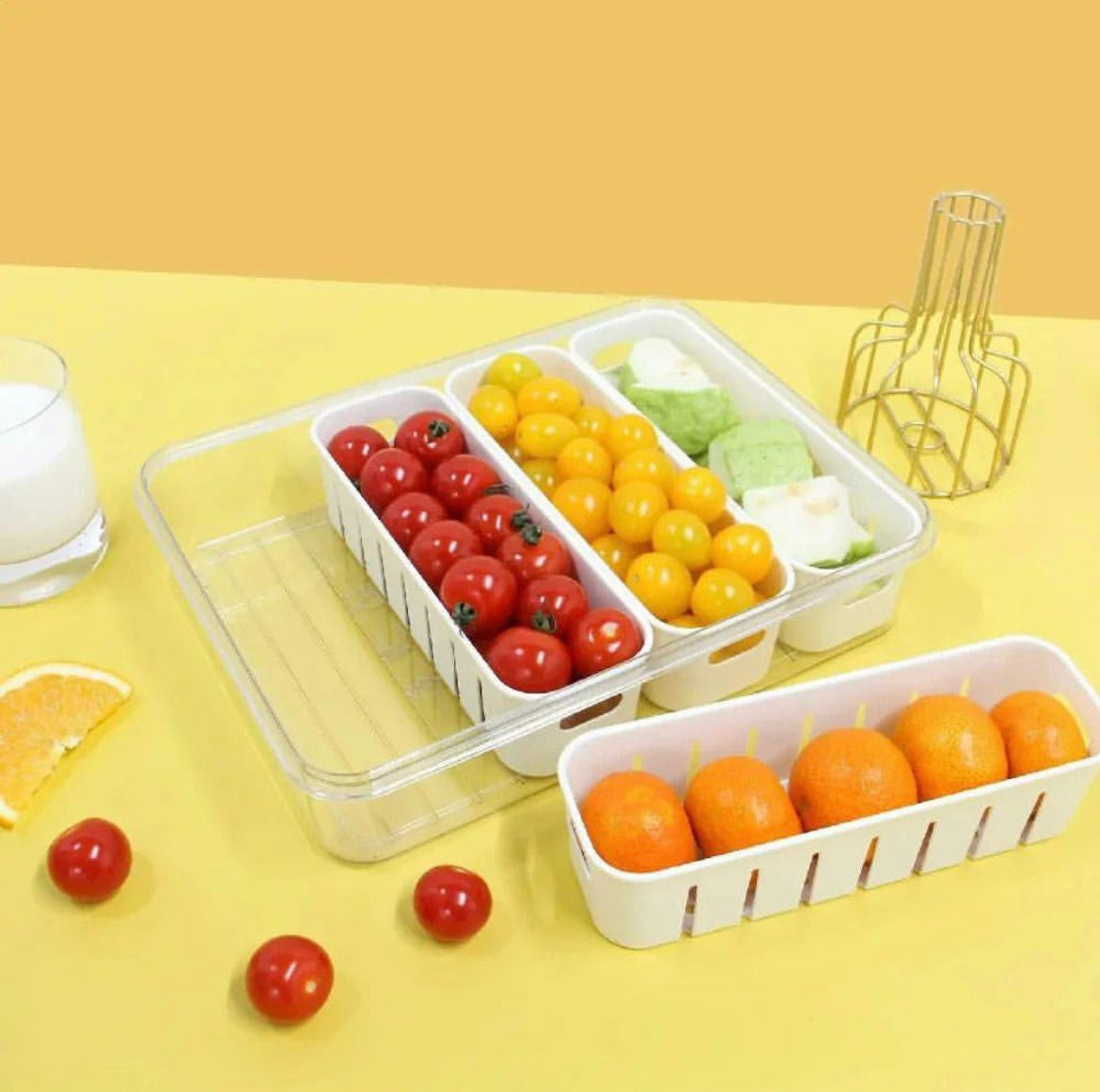 Divided Serving Tray Food Preservation Box