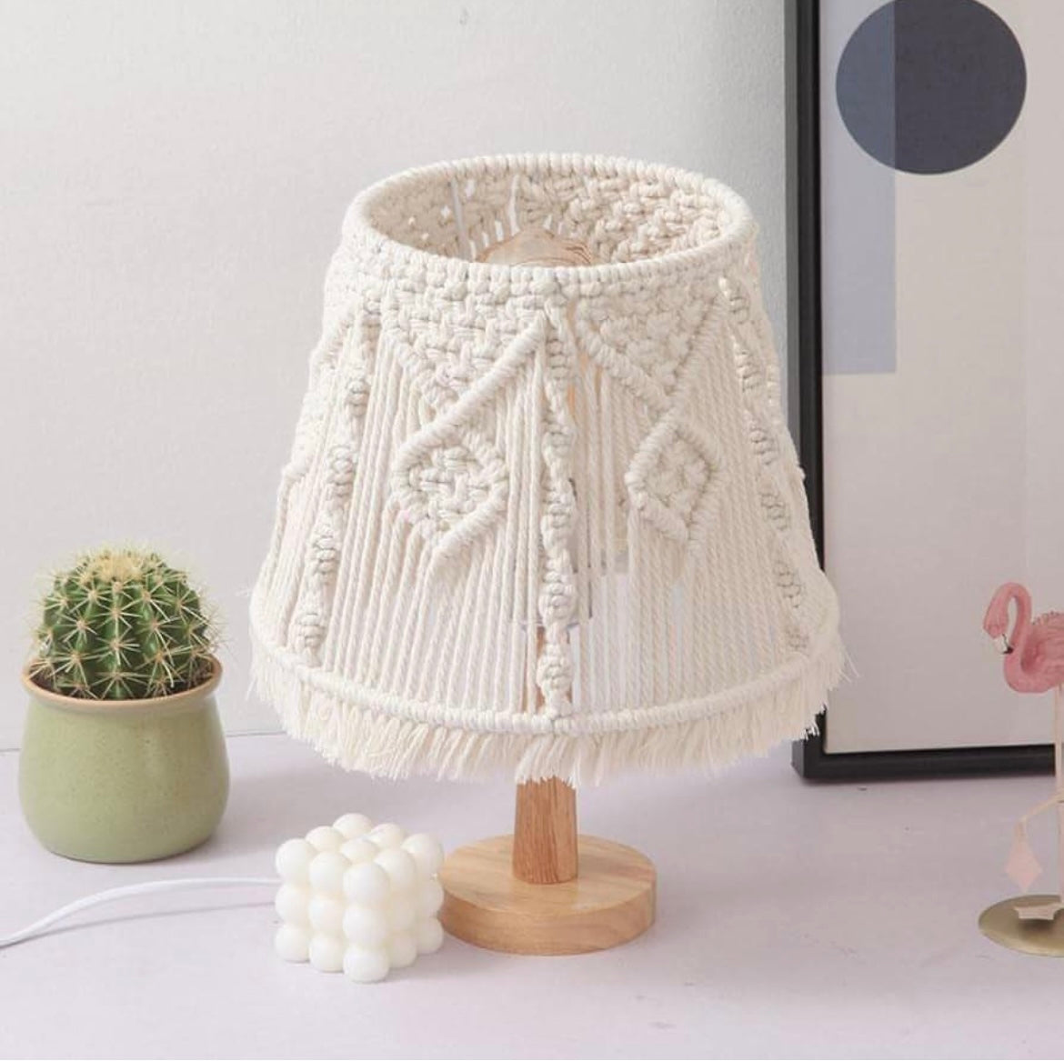 Chic Table Lamp Nordic Macrame Night Lamp