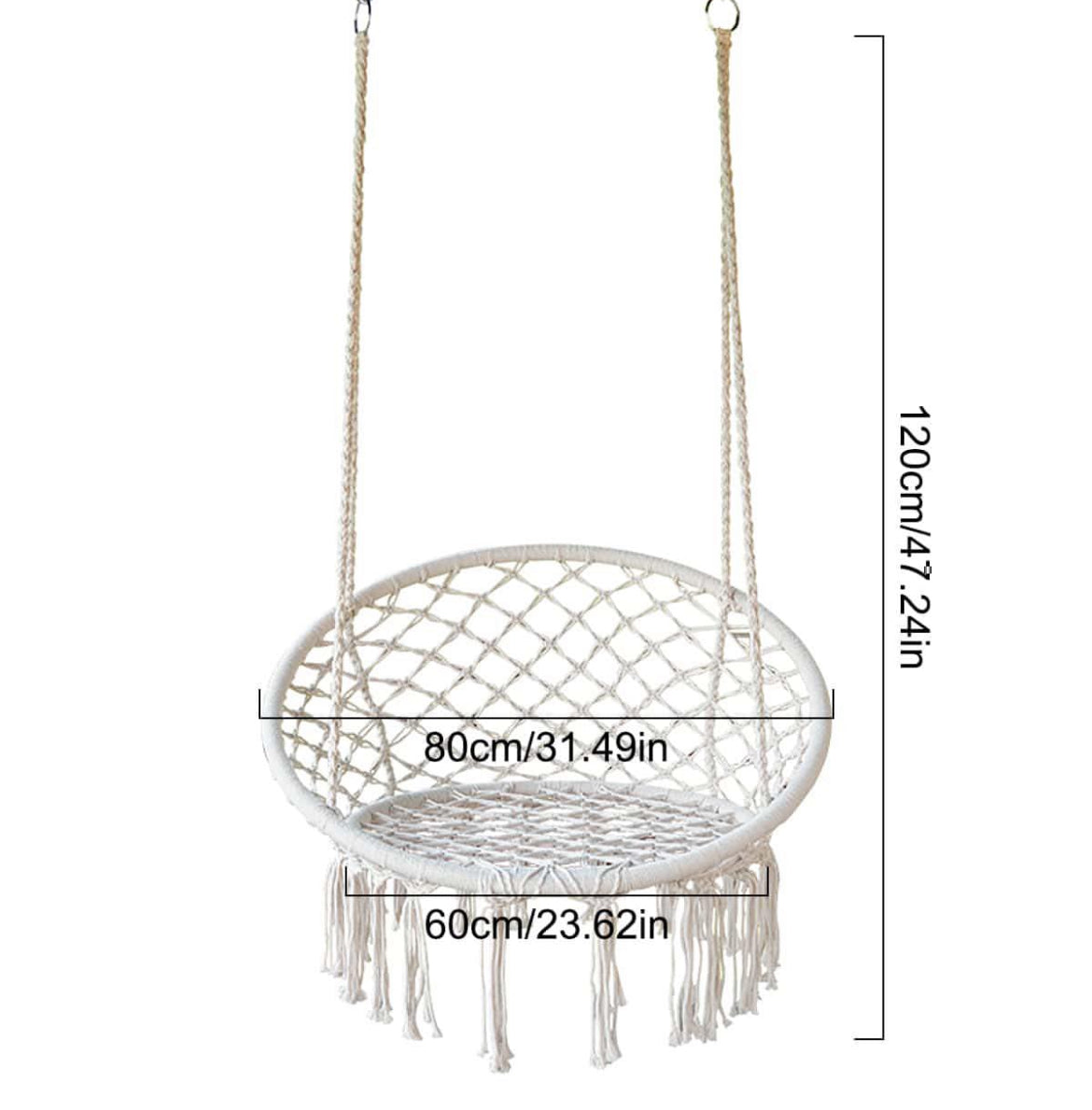 Bohemian Style Mesh Swing ( With Cushion )