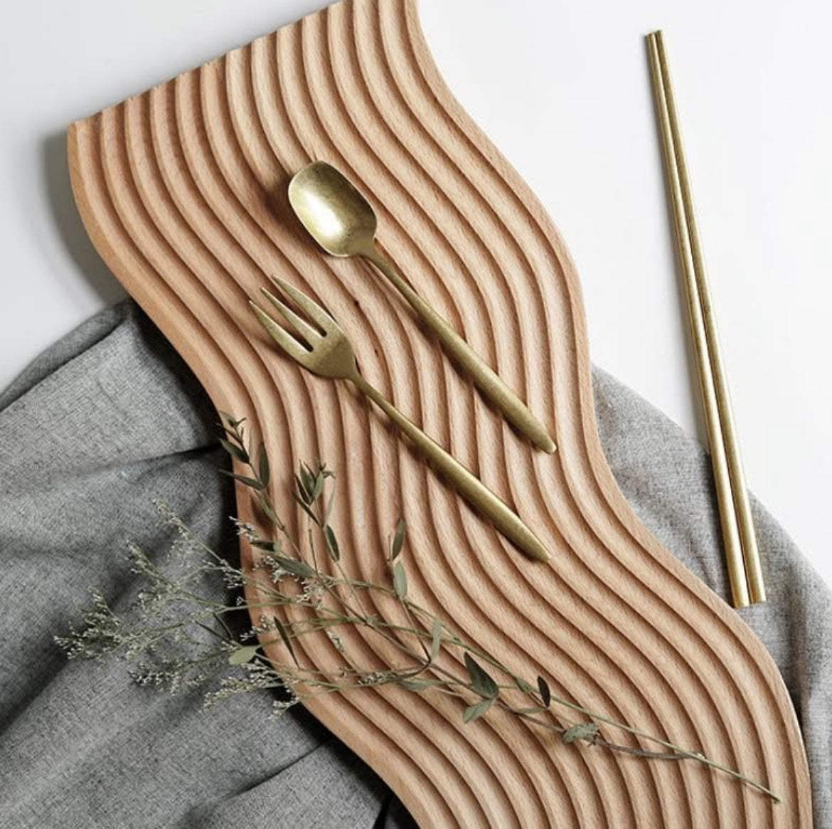 Decorative Wooden Wave tray