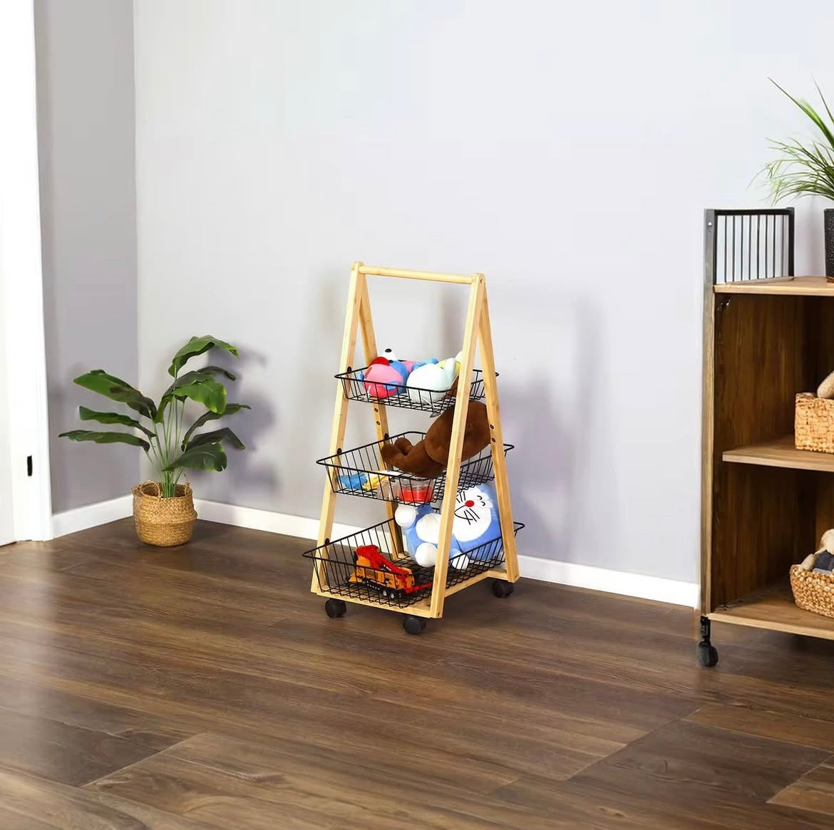 Momaz Three-Tire Metal Storage Rack