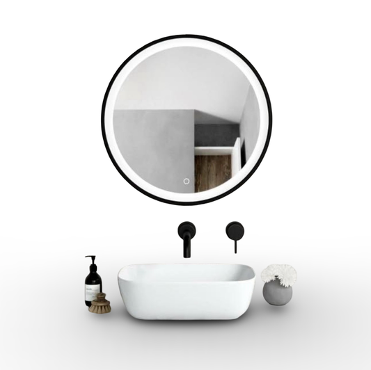 Round LED Mirror With 3 Light Tones