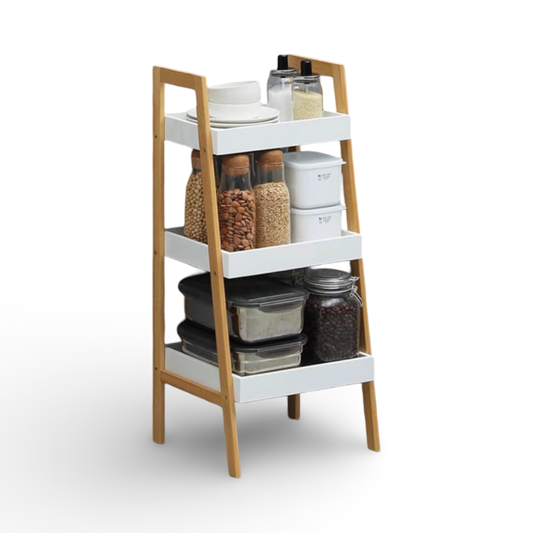 3 Tier Bamboo Storage Organizing Rack