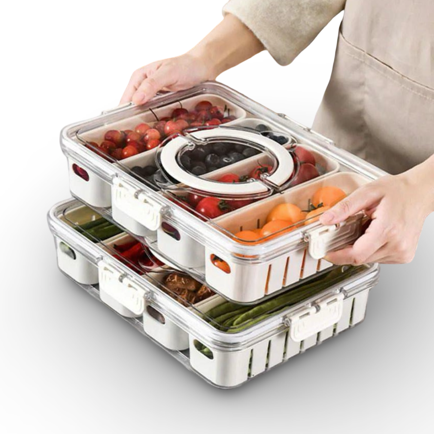 Divided Serving Tray Food Preservation Box