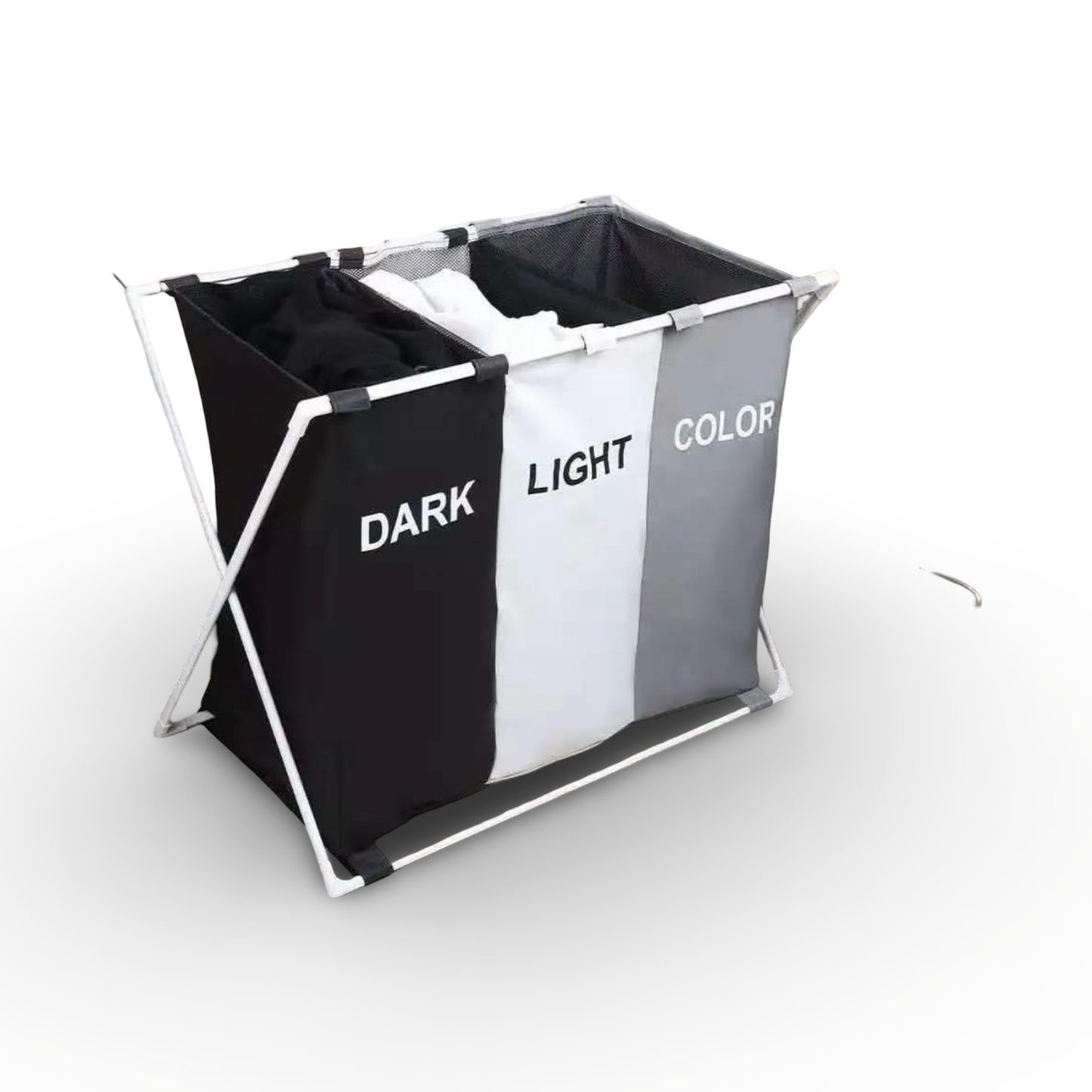3 Grids Foldable Laundry Basket