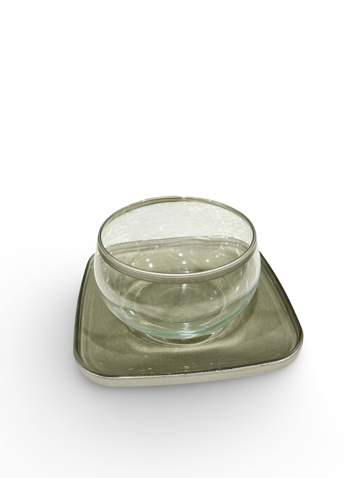 Glass Bowl With Saucer 6Pcs