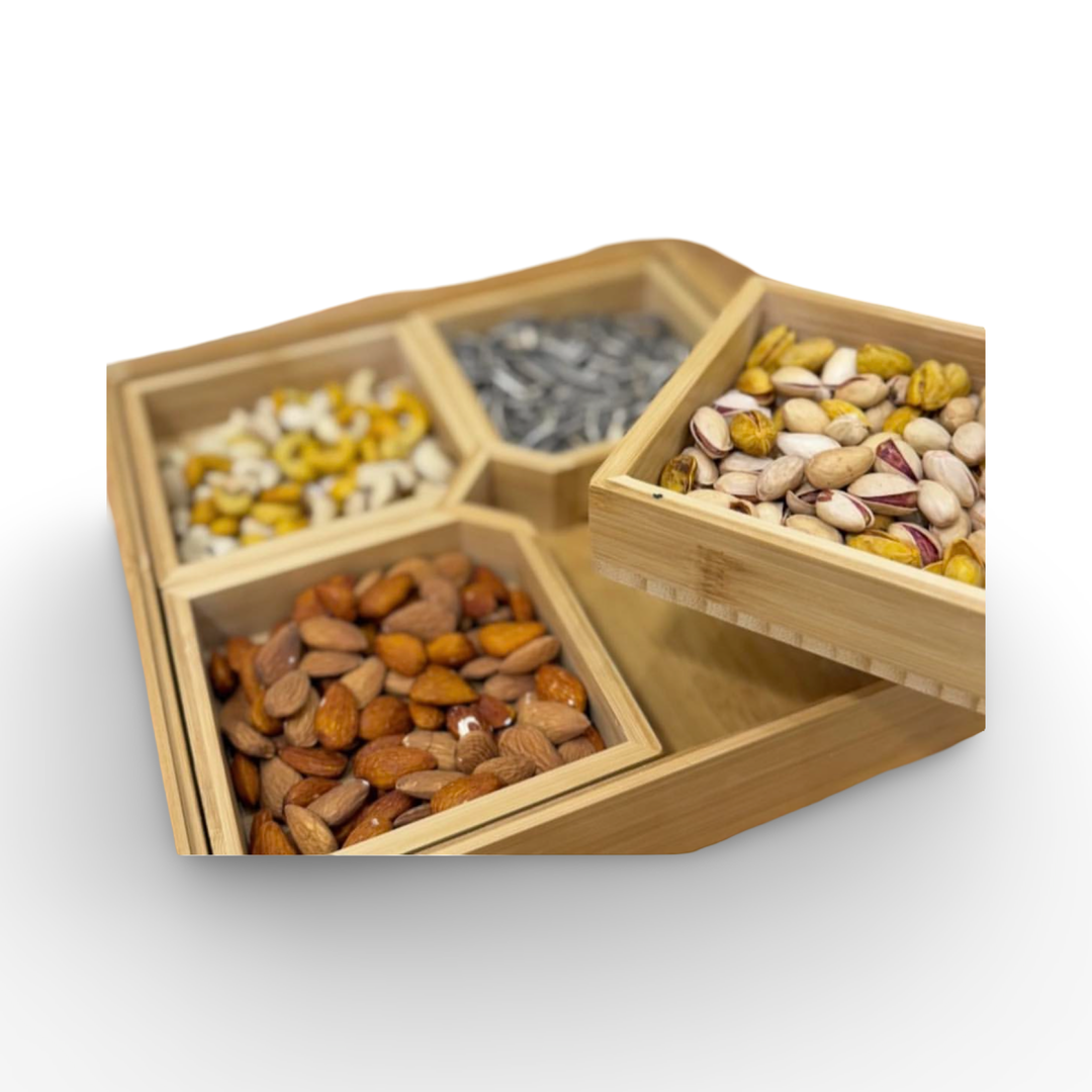 Bamboo Divided Serving Tray