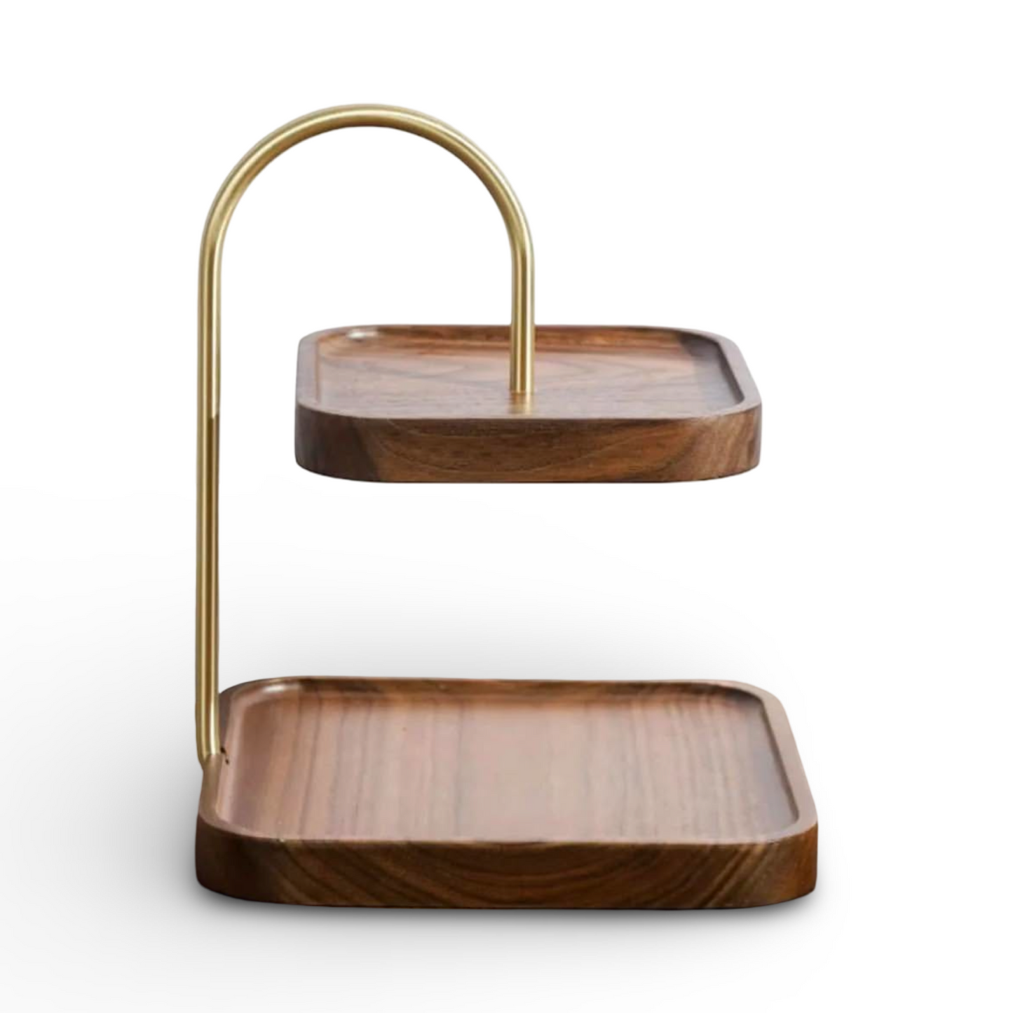 Wooden Square Double Layer