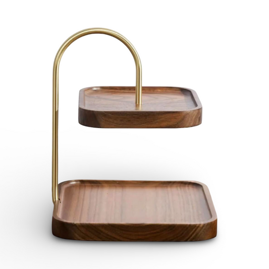 Wooden Square Double Layer