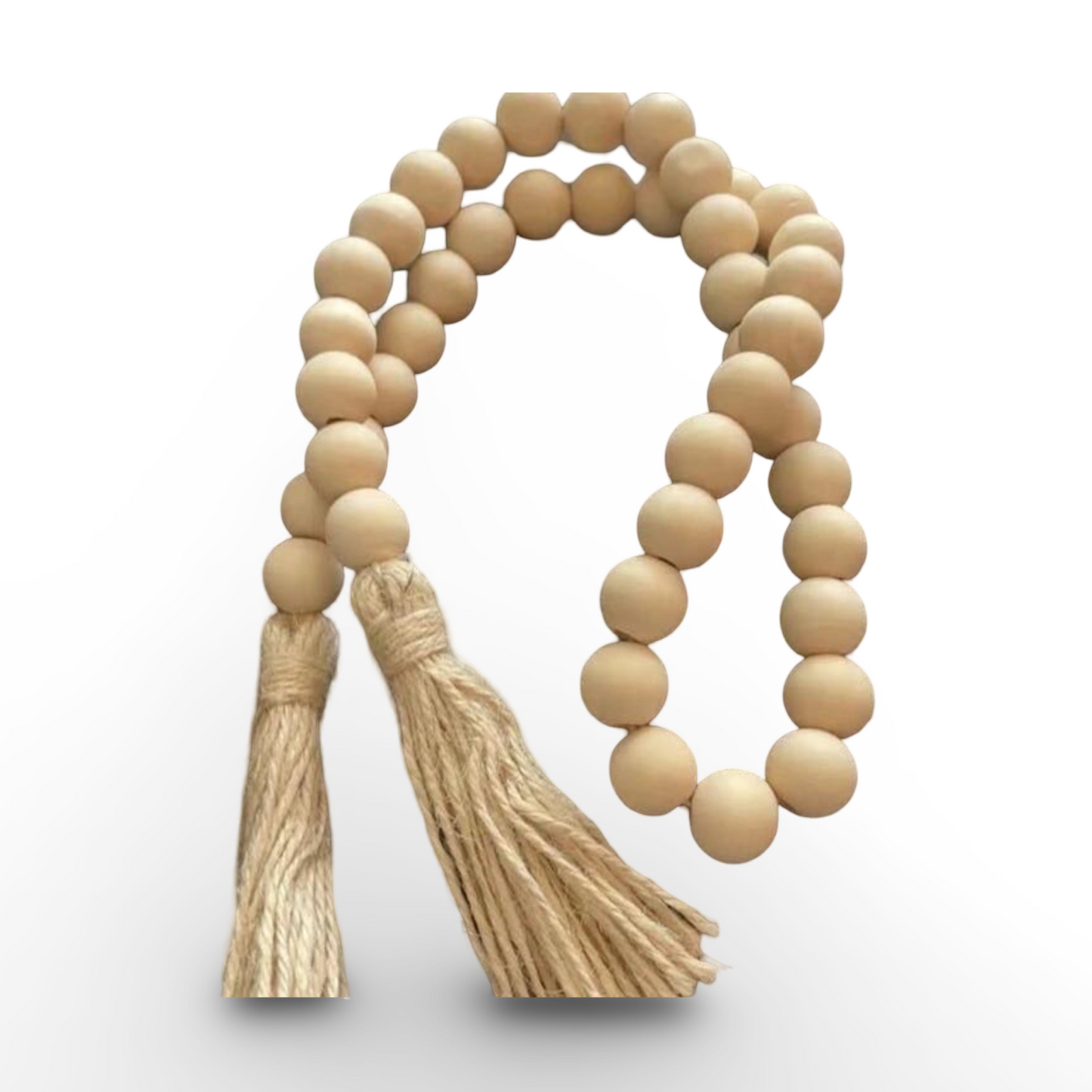 Wooden Bead Tassel