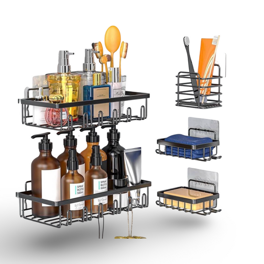 5 Pcs Rustproof Wall Mounted Bathroom