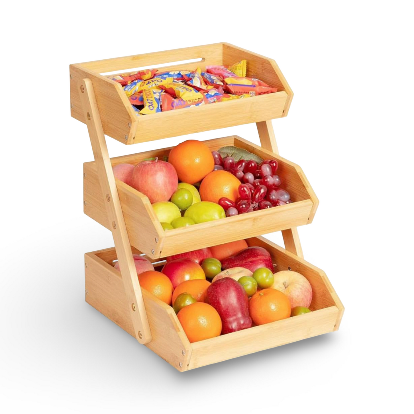 3 Layers Bamboo Fruit Basket