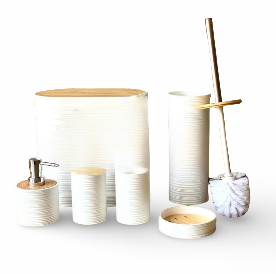 6 Pcs Toilet Accessories Set