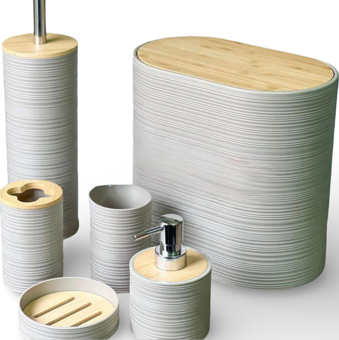 6 Pcs Toilet Accessories Set