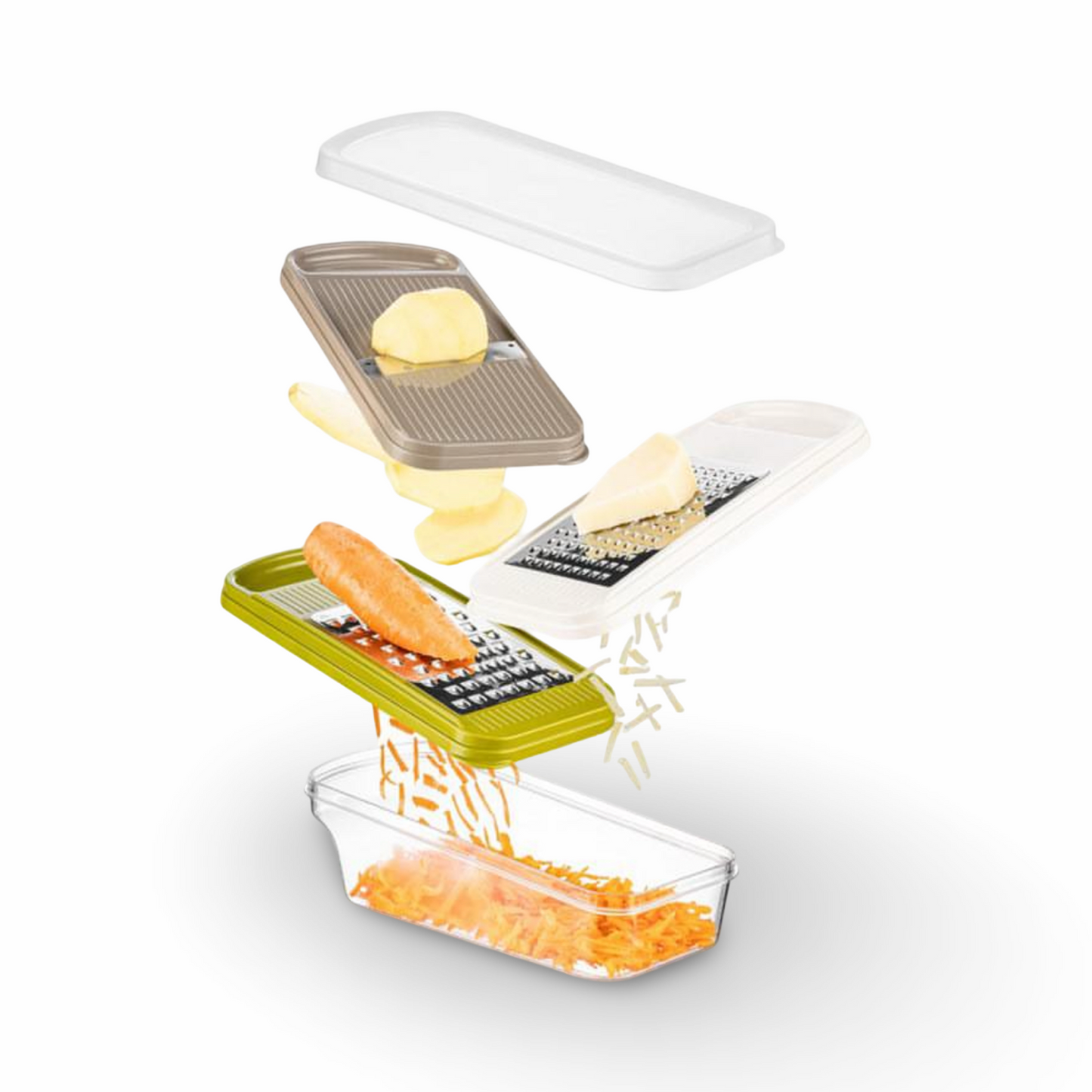 Stainless Steel 3 In 1 Grater Set ( BPA Free )