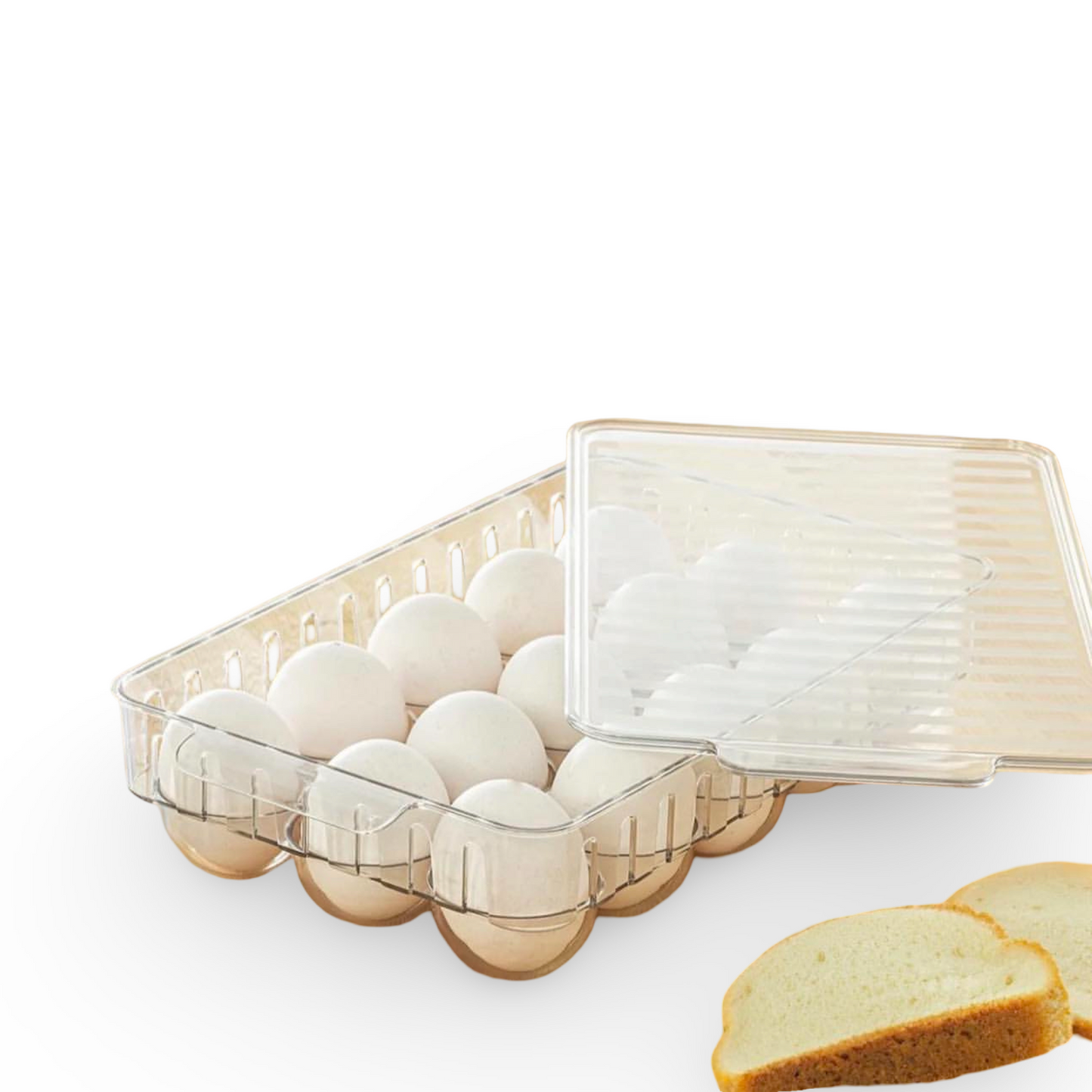 15 Compartment Egg Storage Box With Lid