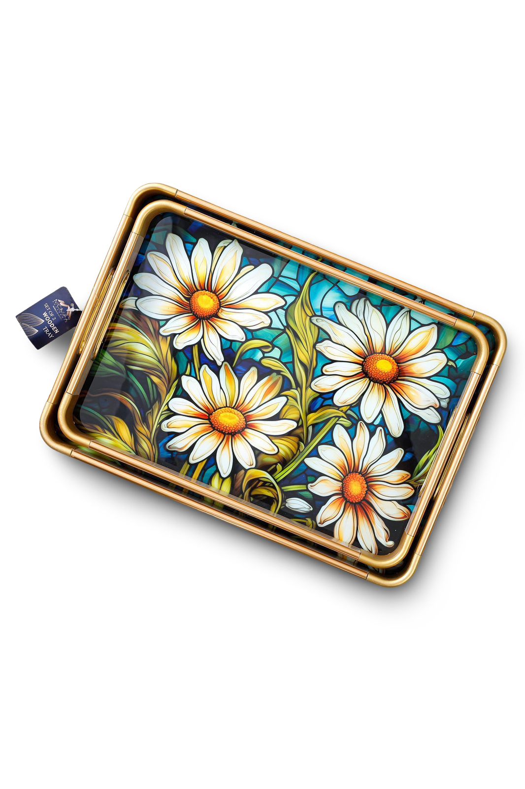 Momaz Wood Serving Tray 2Pcs