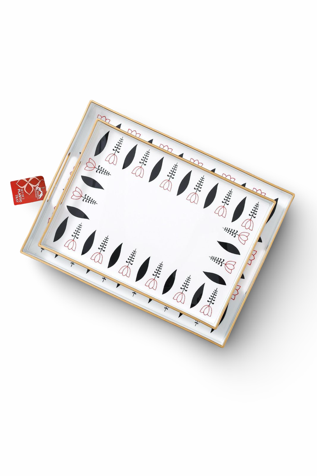 Momaz Plastic Serving Tray 2Pcs