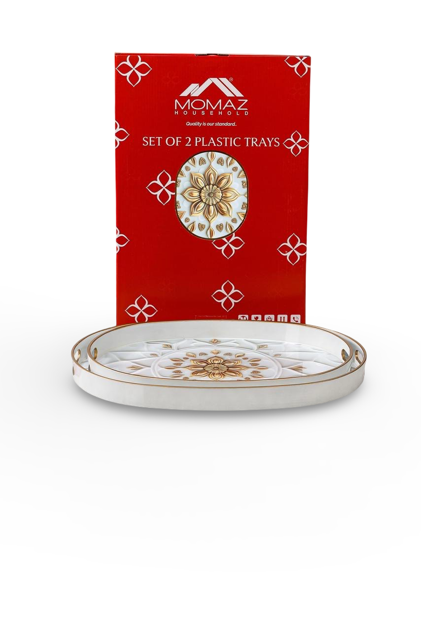Momaz Round Serving Tray 2Pcs