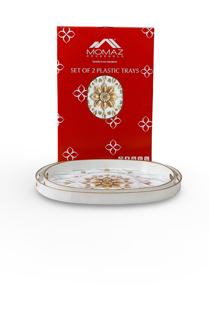 Momaz Round Serving Tray 2Pcs