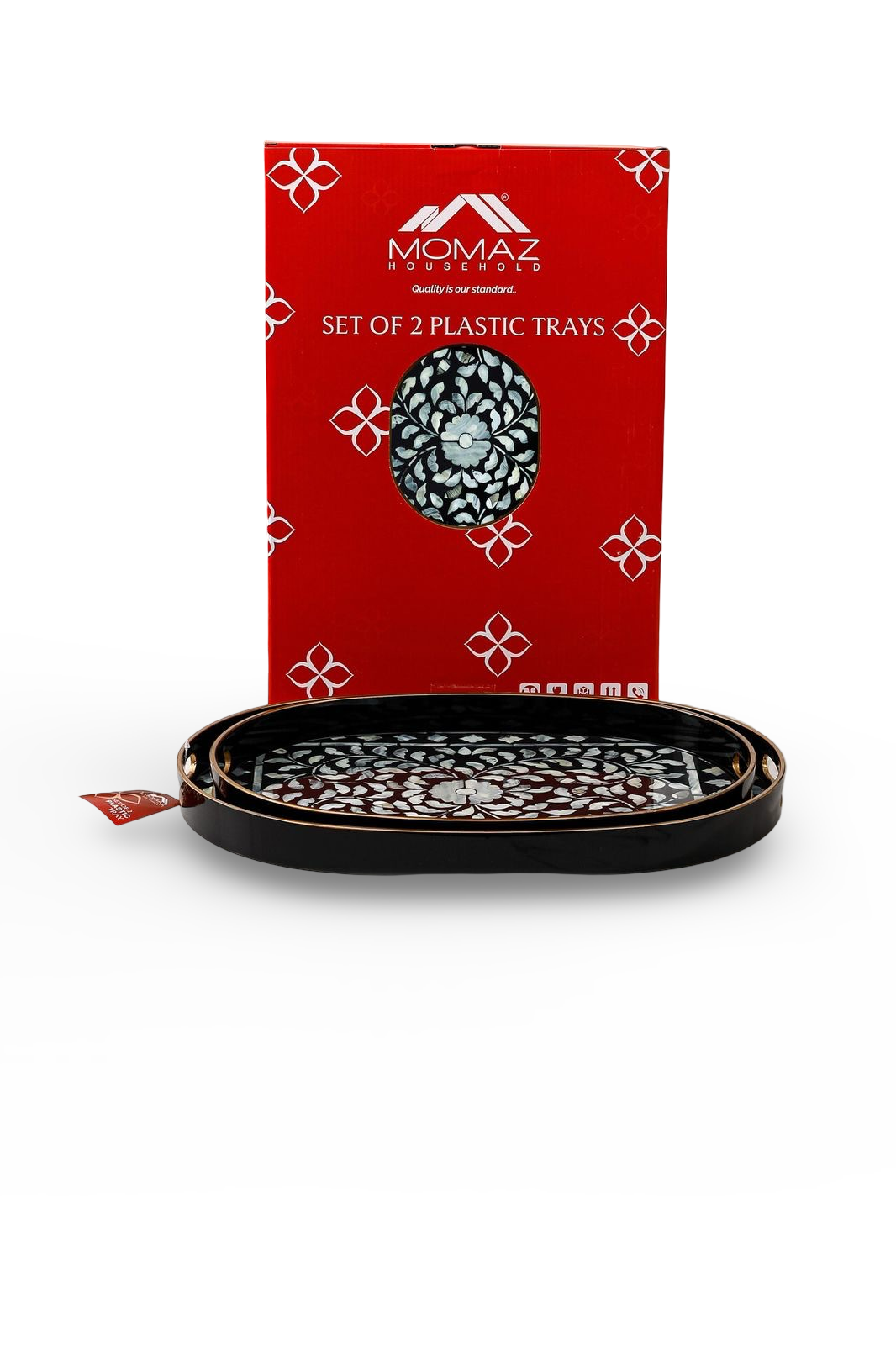Momaz Round Serving Tray 2Pcs