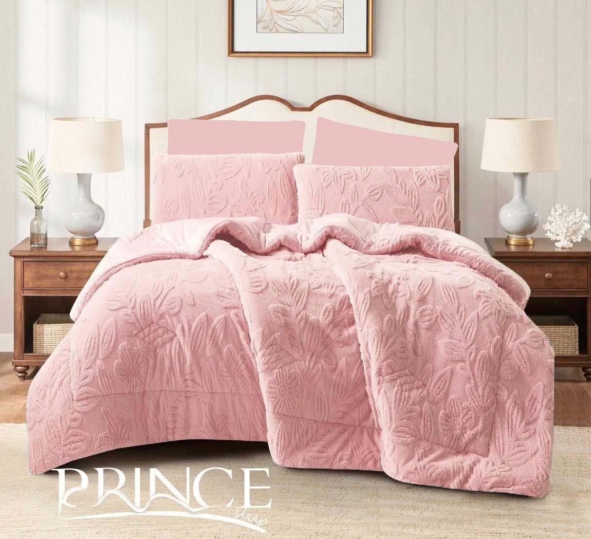 Available In Double And King Sizes, Fleece-Lined On The Inside With 2 Pillowcases