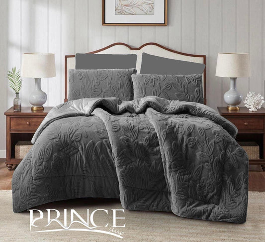 Available In Double And King Sizes, Fleece-Lined On The Inside With 2 Pillowcases