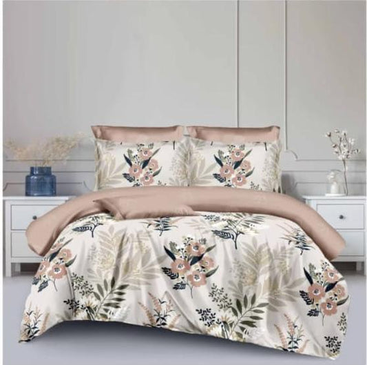 4-Piece Double Bedding Set – Fitted Sheet, Duvet Cover & 2 Pillowcases