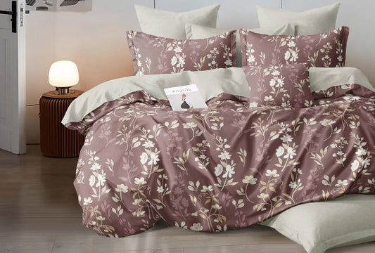 4-Piece Double Bedding Set – Fitted Sheet, Duvet Cover & 2 Pillowcases