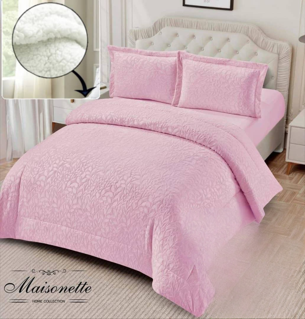 Maisonette Bedding Set – Mohair Fitted Sheet & Inner Fleece Duvet Cover (4-Piece)