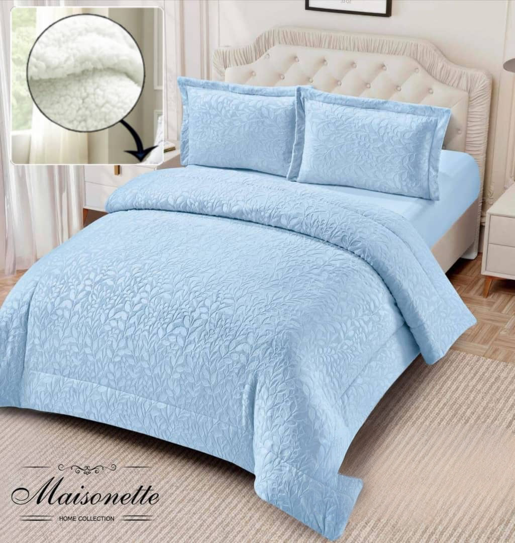 Maisonette Single And A Half Bedding Set – Mohair Fitted Sheet & Inner Fleece Duvet Cover (4-Piece)