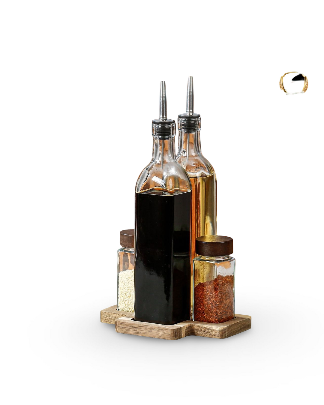 Momaz Oil Bottles With Glass Jars