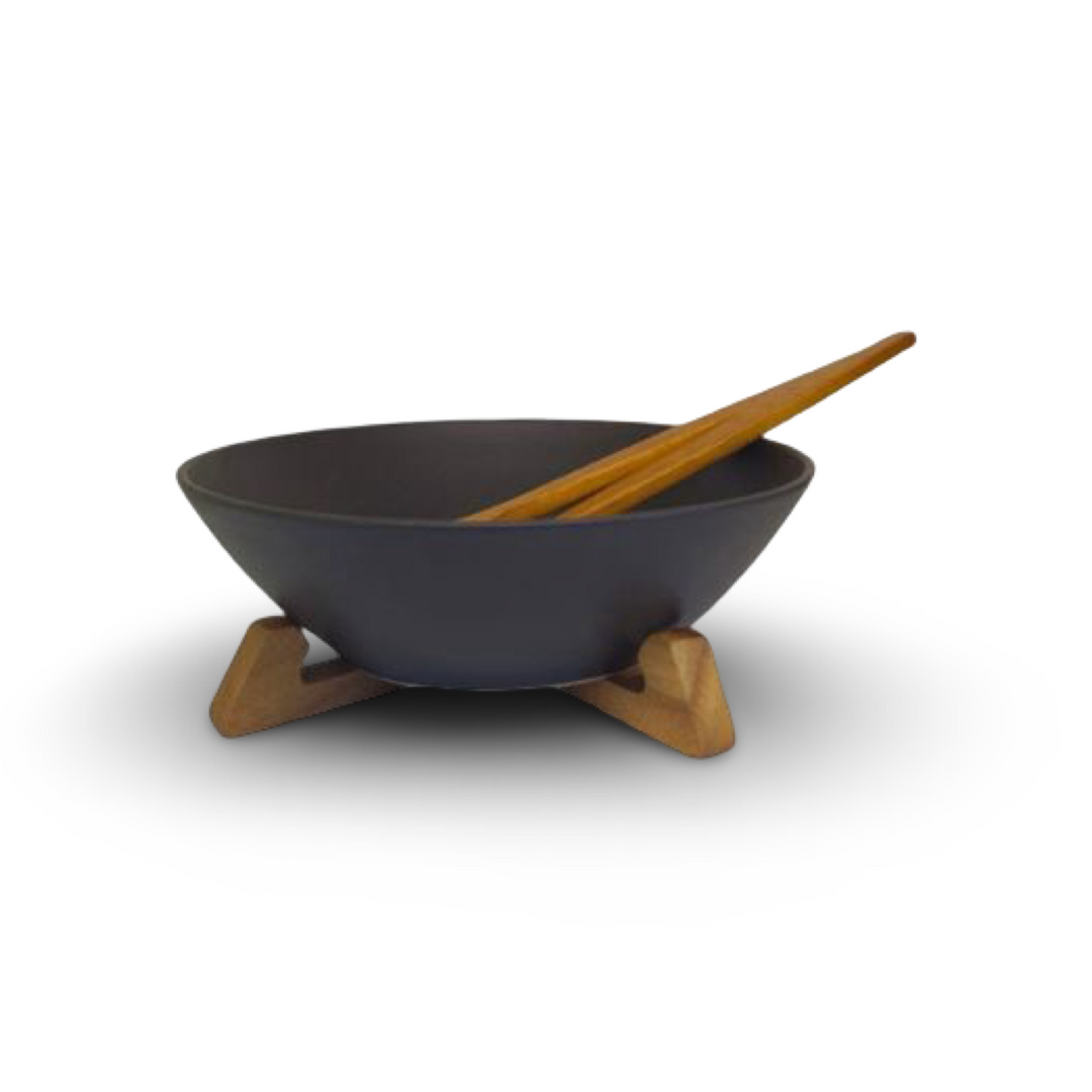 Billi Ceramic Black salad Bowl