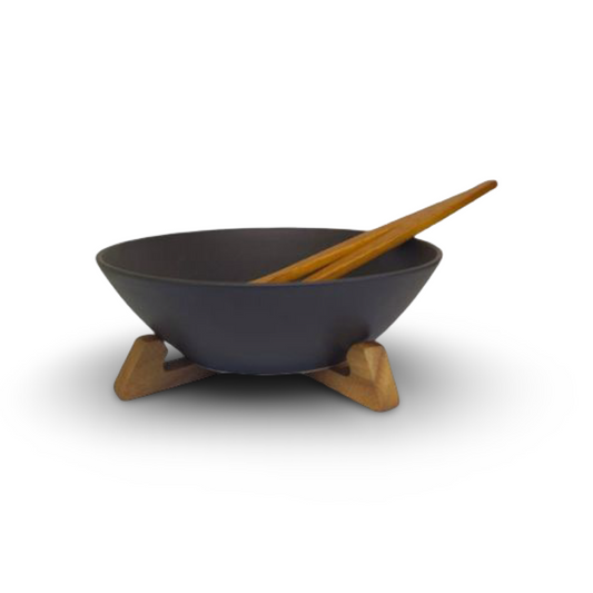 Billi Ceramic Black salad Bowl