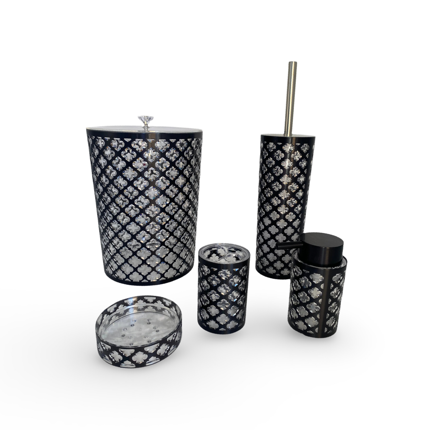 Phoenix, 5 Pcs Plexi Bathroom Set