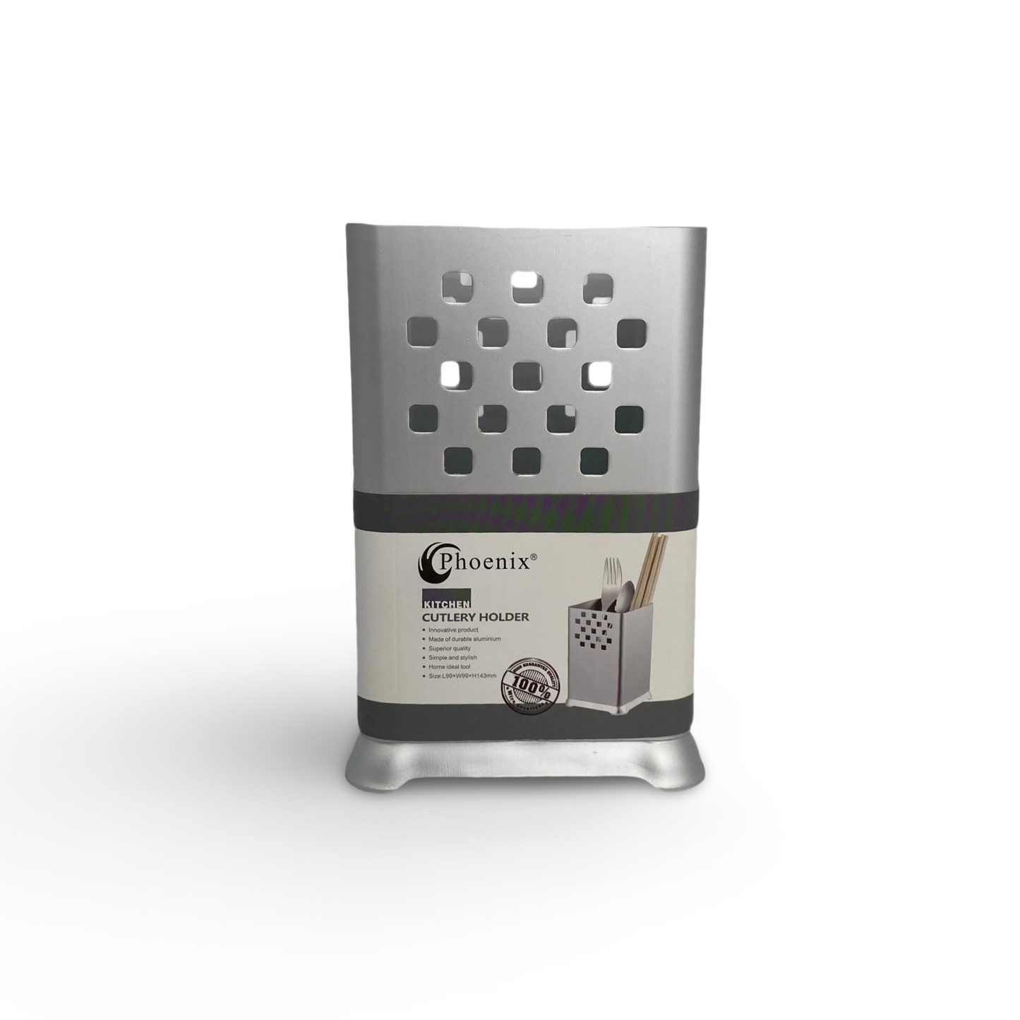 Phoenix, Aluminium Kitchen Cutlery Holder