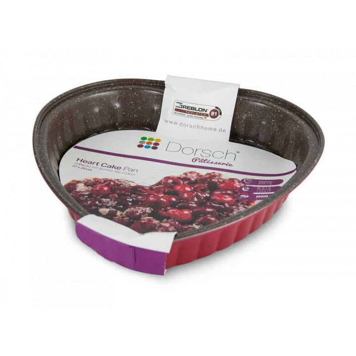 Dorsch Non-stick Heart Cake Pan Tin - 28cm