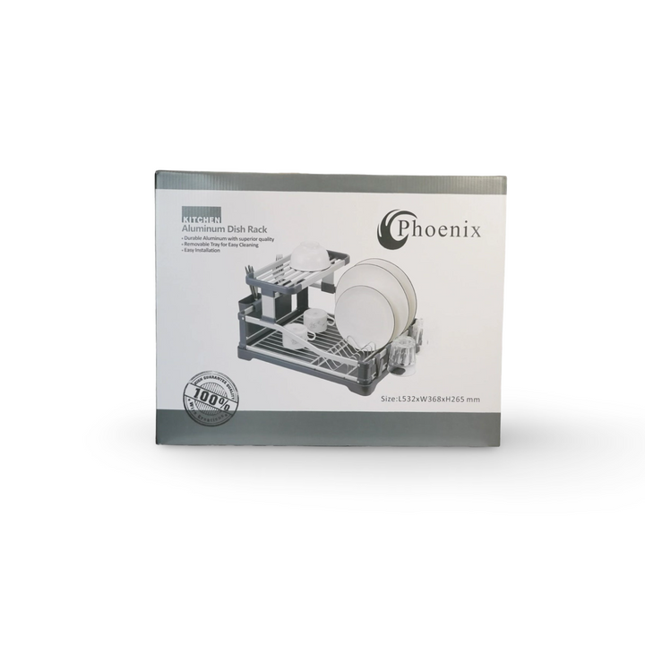 Phoenix 2-Tier Aluminum Dish Rack