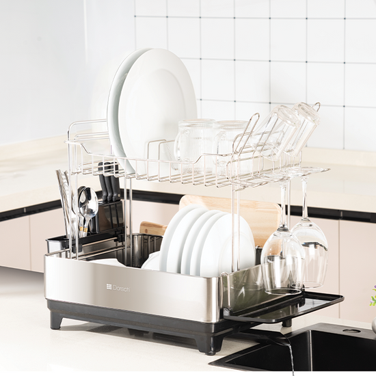 Dorsch Dish Rack Stainless Steel 2-Tier