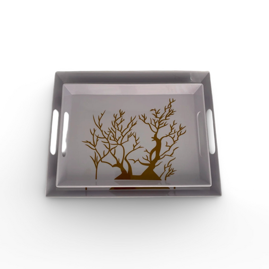 Phoenix, Set 2 Pcs Melamine Tray