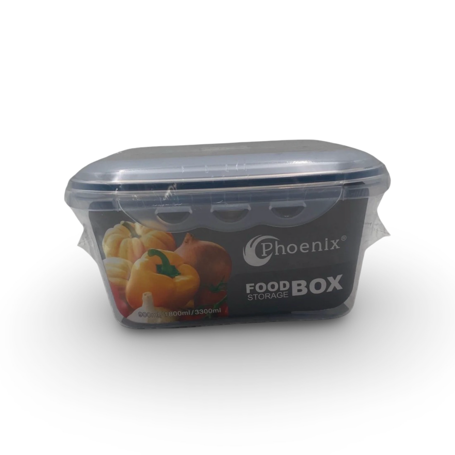 Phoenix, Food Container 3 Pcs Set With Clips Lid