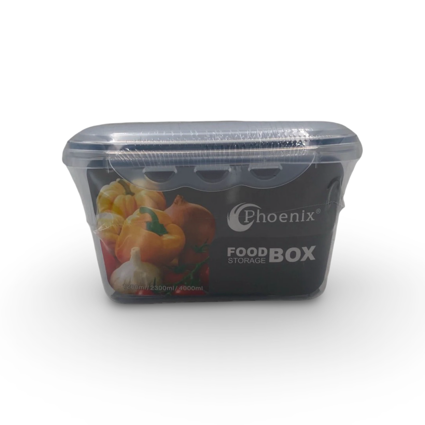 Phoenix, Food Container 3 Pcs Set With Clips Lid